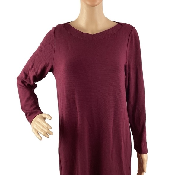 J. Jill Wearever Collection Knit Long Sleeve Dress Size M Petite - Picture 2 of 7